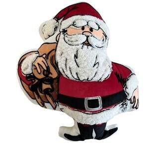 Rudolph Red Nosed Reindeer Pillow Santa Clause Christmas Holidays Collectible